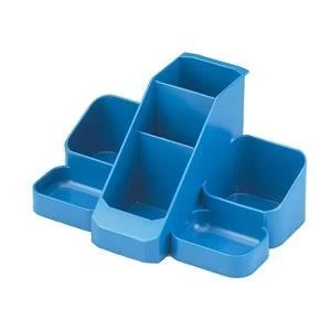 Image of Original Avery Standard Range Desk Tidy Blue with 7 Compartments