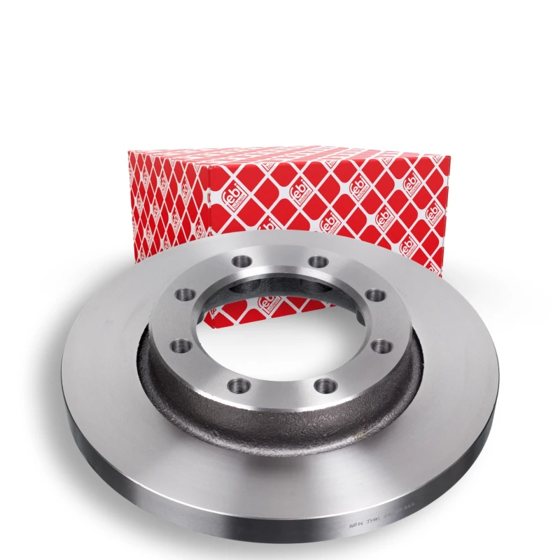 Image of FEBI BILSTEIN 10687 Brake disc Front Axle, solid, Coated Brake Disc (82)