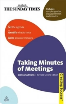 Image of Taking Minutes of Meetings by Joanna Gutmann Book