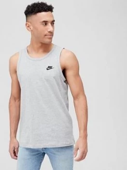 image of Nike Club Tank - Dark Grey, Size S, Men