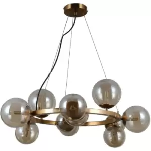 image of Italux Montora Modern 11 Light Globe Pendant Ceiling Light, G9