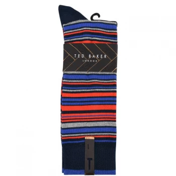 Ted Baker Striped Socks - Red Stripe