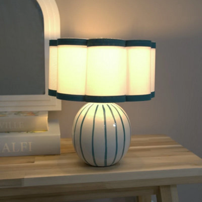 Image of Stripe Ceramic Table Lamp
