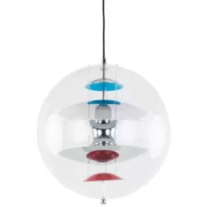 Italux Lighting - Italux Venta - Modern Hanging Pendant Chrome 1 Light , E27