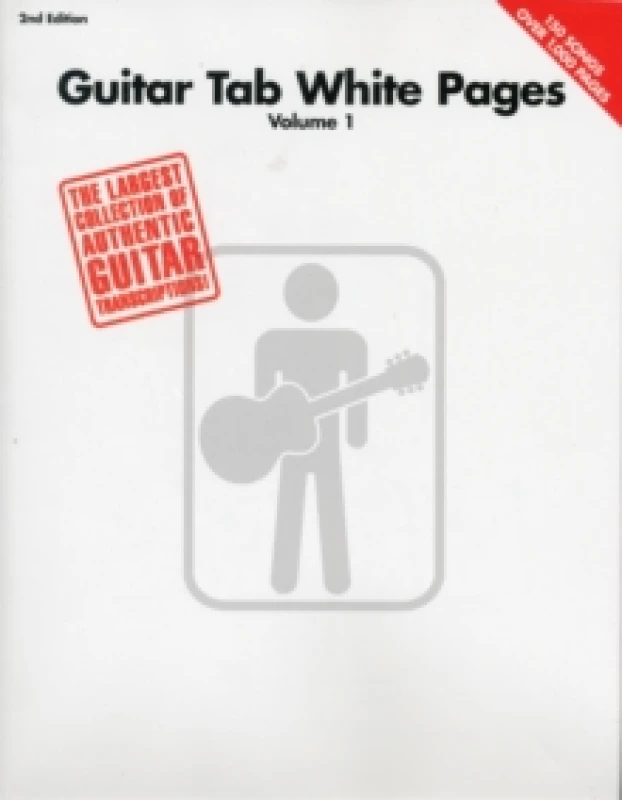 Image of Guitar Tab White Pages - Volume 1 by Hal Leonard Corp Paperback