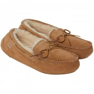 image of Just Sheepskin Torrington Mocassin Slipper - Chestnut