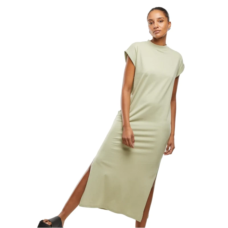 Image of Urban Classics Long t-shirt dress with extended shoulders For Her Urban Classics Vert Female 2XL