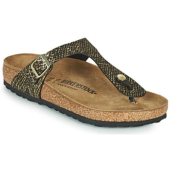 image of Birkenstock GIZEH womens Flip flops / Sandals (Shoes) in Black,4.5,5,5.5,7,7.5,2.5,4