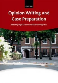 Image of Opinion Writing and Case Preparation by Nigel Duncan Paperback