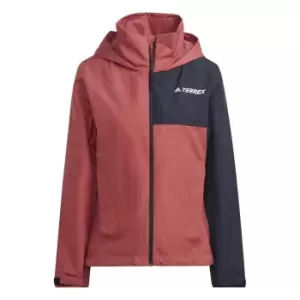 Image of adidas Terrex Womens MT R.RDY Waterproof Jacket - Red
