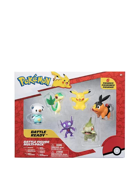 image of Pokemon - Battle Figure Multipack Sableye, Axew, Snivy, Tepig, Oshawott, Pikachu