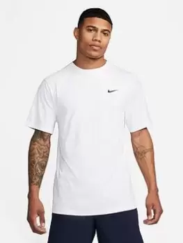 Image of Nike Train Hyverse T-Shirt - White, Size L, Men