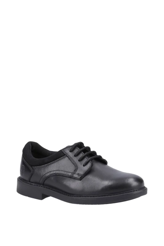 Image of Hush Puppies Mens Tommy Senior Shoe in Black Size: 5 Black Male 5