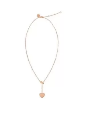 image of Radley Ladies 18Ct Rose Gold Plated Bobble Heart Pendant Necklace