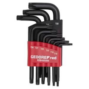 image of Gedore Offset screwdr.set TX T10-50 9pcs