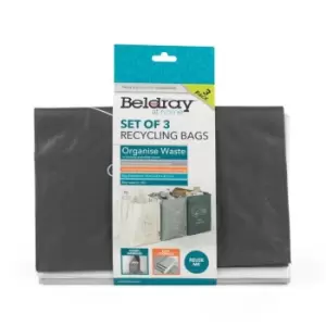 Image of Beldray 3 Pack Recycling Bags - Multi