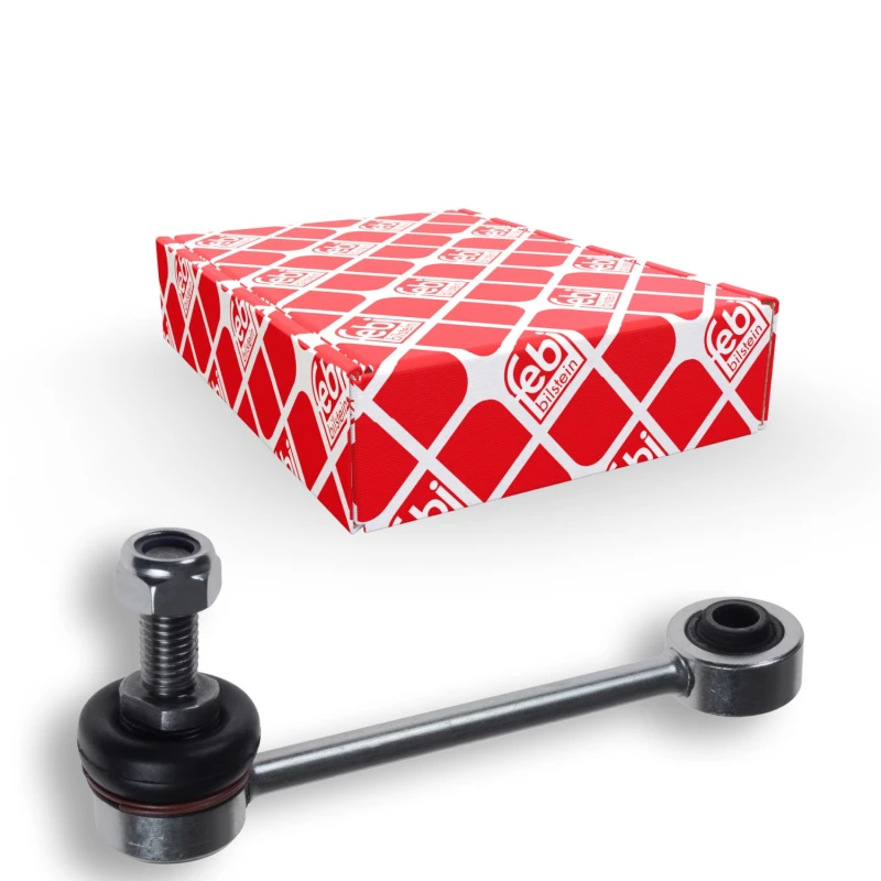 Image of FEBI BILSTEIN 48087 Anti-roll bar link Front Axle Right Steel Link Stabiliser (3229)