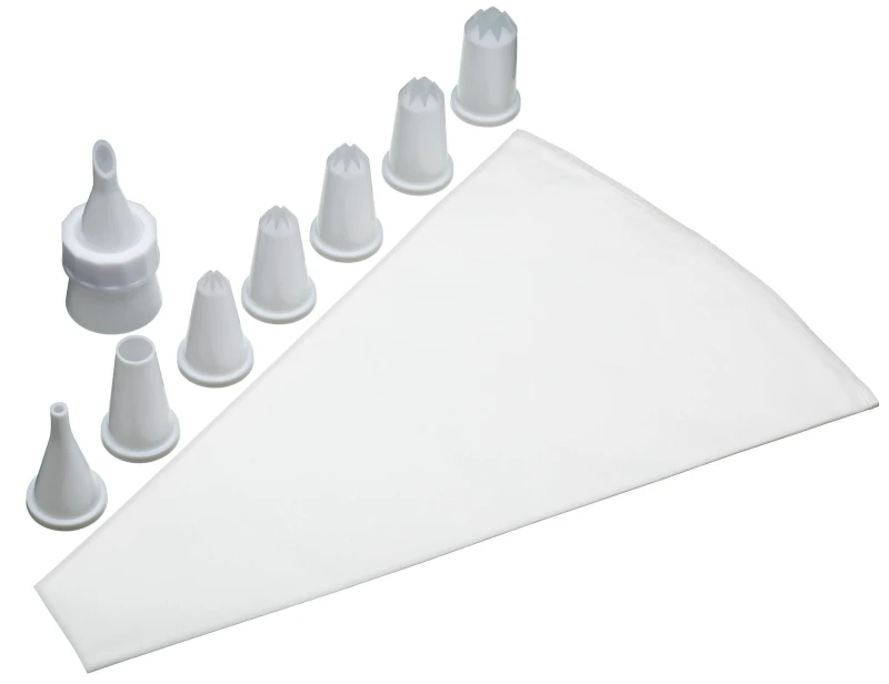 Image of Kitchencraft Sweetly Does It Plastic Piping Set With 8 Nozzles Multi