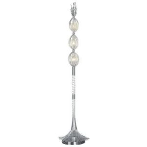 Linea Verdace Wireball Floor Lamp Satin Nickel