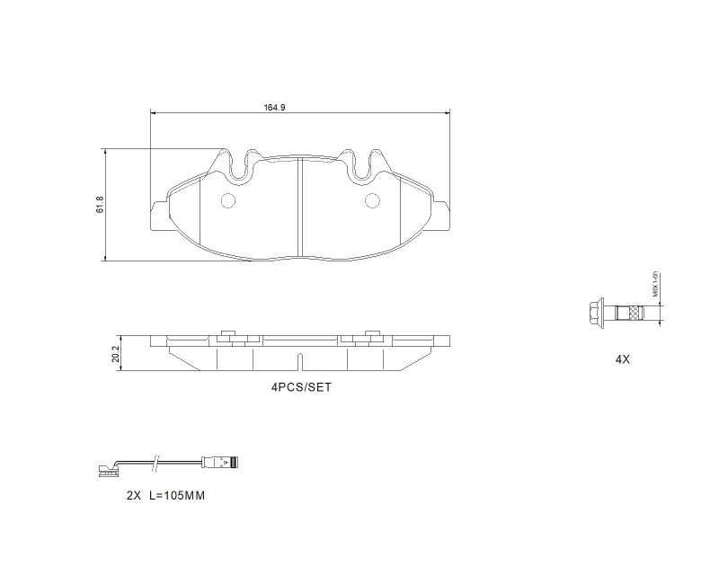 Image of BREMBO Brake pad set BREMBO P 50 050G