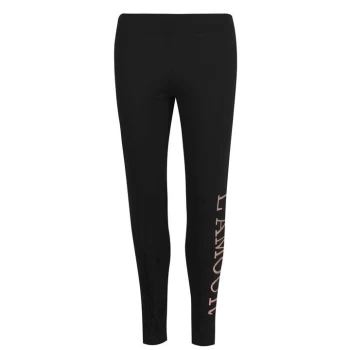 image of Golddigga Large Logo Leggings Ladies - Blk/RoseGld