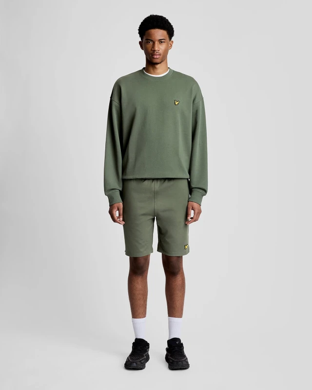 Image of Lyle & Scott Mens Sports Lightweight Sweat Shorts in Green