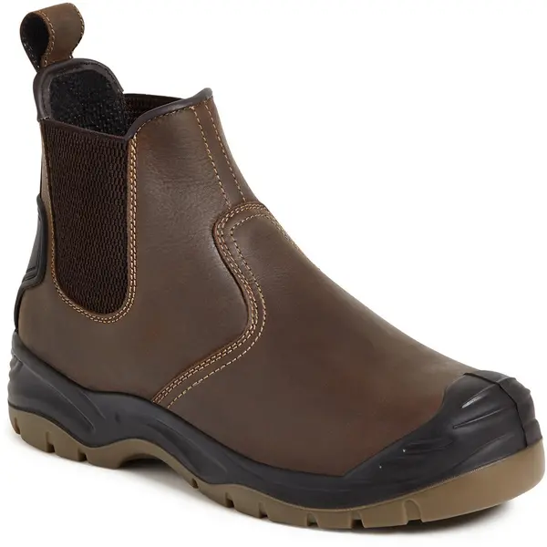 Image of Apache AP71 Safety Dealer Boots Brown Size 11