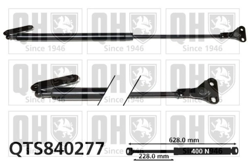 Image of QUINTON HAZELL Tailgate strut QUINTON HAZELL QTS840277