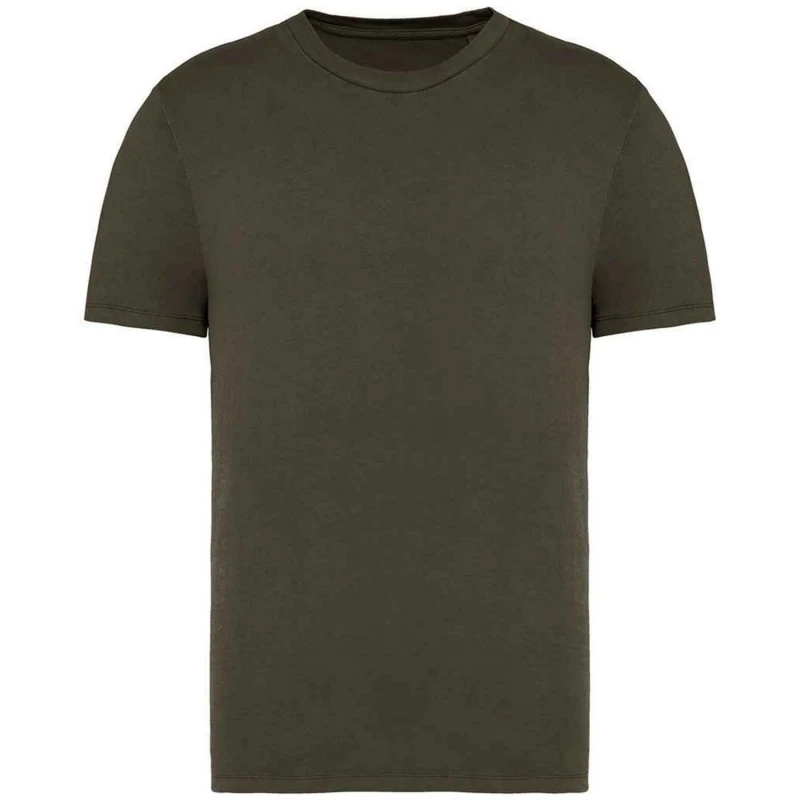 Image of Native Spirit Mens Faded T-Shirt in Khaki Size: Large Khaki Male L