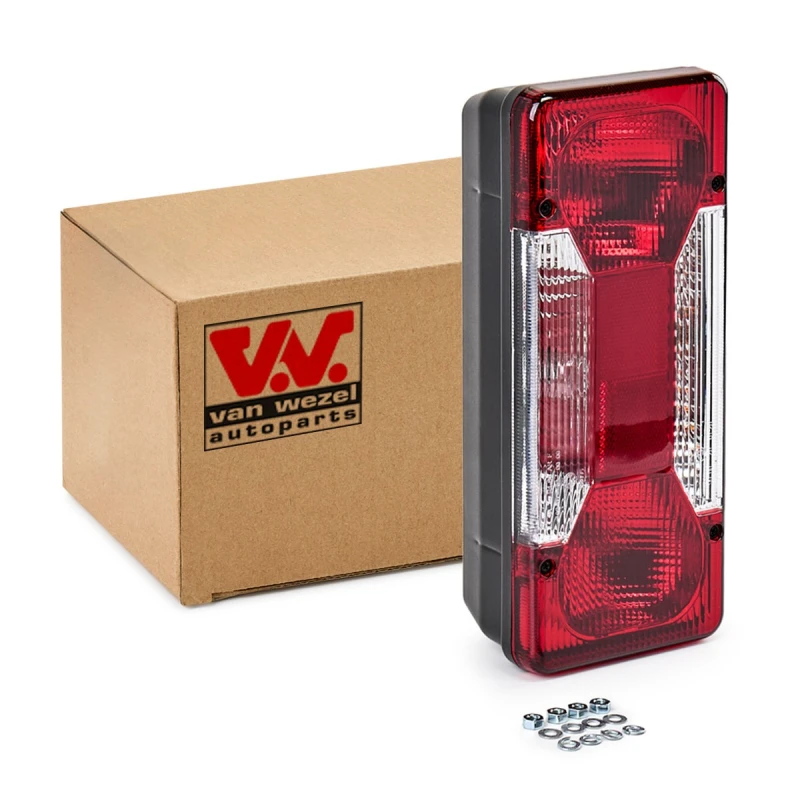 Image of VAN WEZEL 2815926 Rear light with bulb holder, Right Combination Rearlight (391)