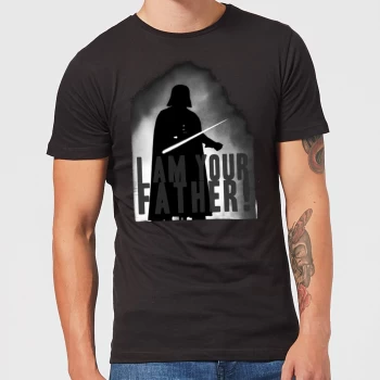 Image of Star Wars Darth Vader I Am Your Father Silhouette Mens T-Shirt - Black - 3XL - Black