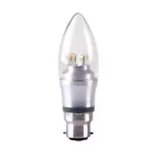 image of Kosnic 4W KTC LED BC/B22 Candle Warm White - KDIM04CND/B22-SLV-N30