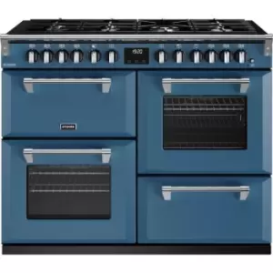 image of Stoves Richmond Deluxe ST DX RICH D1100DF TBL Dual Fuel Range Cooker - Thunder Blue - A Rated