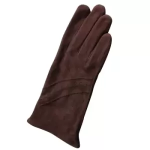 image of Eastern Counties Leather Womens/Ladies Sian Suede Gloves (L) (Brown)