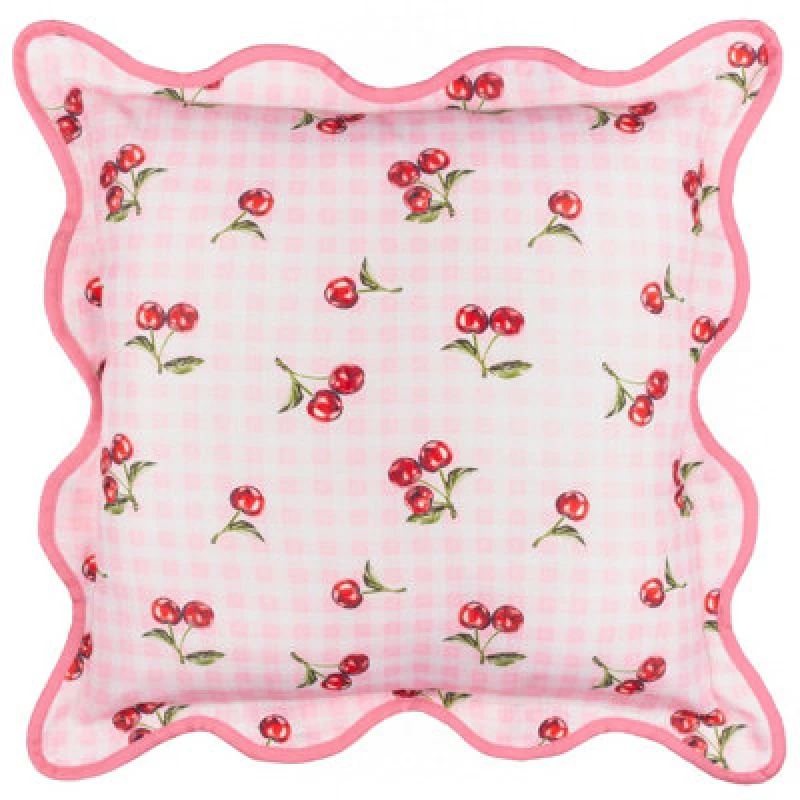 Image of Furn Fruits Cherries 45X45 Outdoor Polyester Cushion Pink Pink WXNP8 Unisex