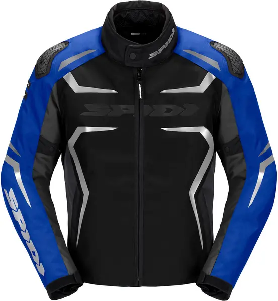 image of Spidi Race Evo H2Out Jacket Black Blue Silver 2XL