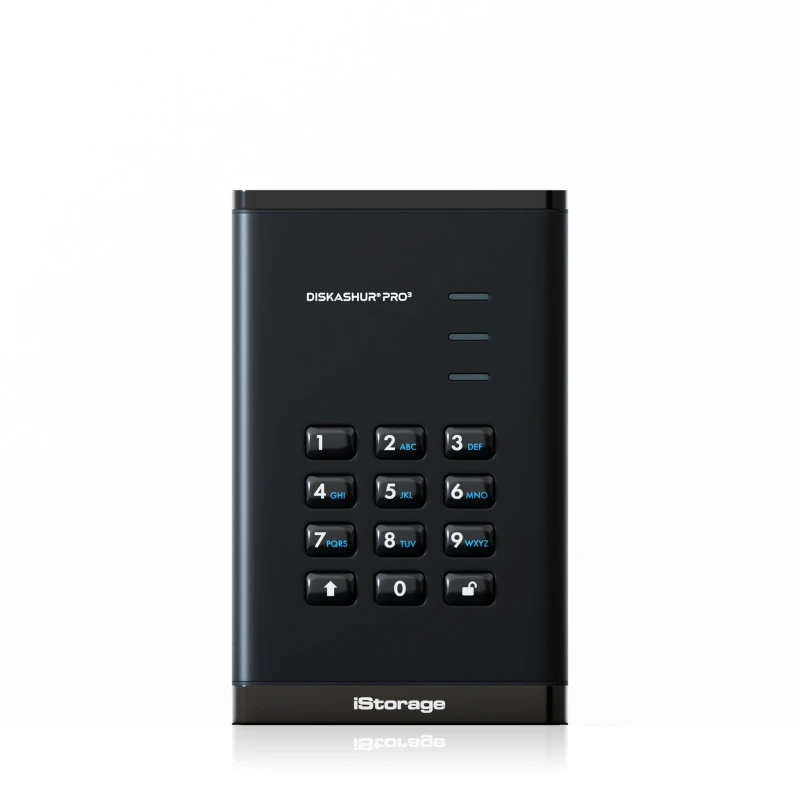 Image of iStorage iStorage diskAshur PRO³ SSD 1TB Secure Portable Solid State Drive |FIPS 140-3 Level 3 compliant AES-XTS 256-bit Hardware Encryption PIN
