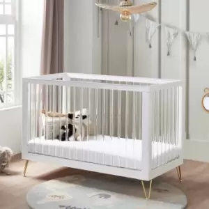 image of Babymore Kimi Cot Bed - Acrylic