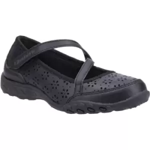 Image of Skechers Girls Breathe-Easy Playground Poppies School Shoes UK Size 2 (EU 35)