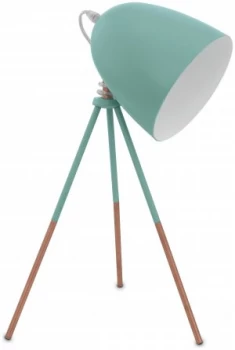 Eglo Carlton Vintage Tripod Table Lamp - Mint