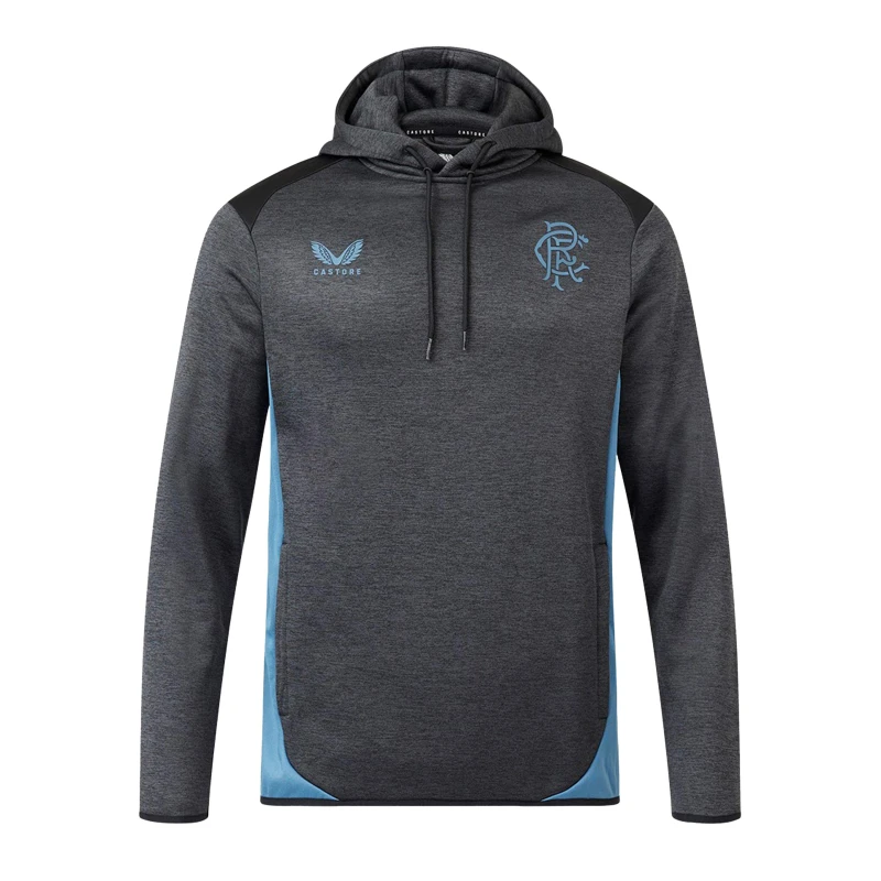 Image of Castore Rangers Hoodie Adults Black Marl male M