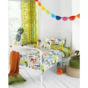 Image of Riva Paoletti Childrens/Kids Jungletastic Ringtop Eyelet Curtains (168x183cm) (Multicolour)