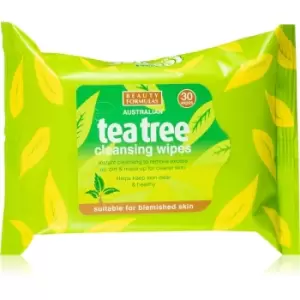 image of Beauty Formulas Tea Tree Micellar Makeup Remover Wipes 30 pc