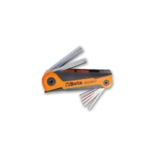 Image of Beta Tools 96 AS/BG7 7pc Offset Hex Key Wrench Set in Holder Burnished 000960747