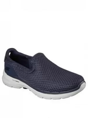 Image of Skechers Go Walk 6 Athletic Mesh Slip On Shoe, Navy, Size 11, Men