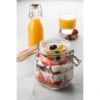 Image of Kilner Clip Top Jar - Square 1L