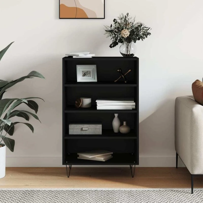 Image of VIDAXL Highboard Black 57x35x90cm Engineered Wood Vidaxl 8720845908089