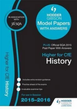 Image of Higher History 2015/16 Sqa Specimen Past and Hodder Gibson Model Papers Paperback