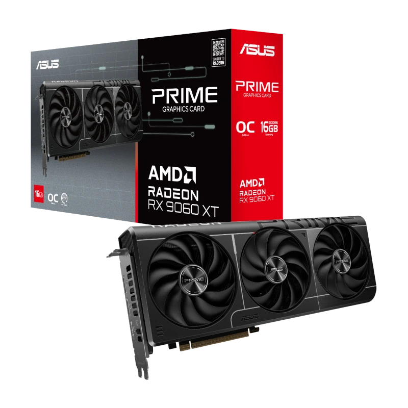 Image of ASUS Prime Radeon RX 9060 XT 16GB GDDR6 OC Edition 90YV0LF1-M0NA00