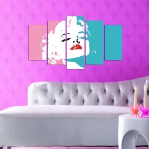 Image of 5MX-92 Multicolor Decorative MDF Painting (5 Pieces)